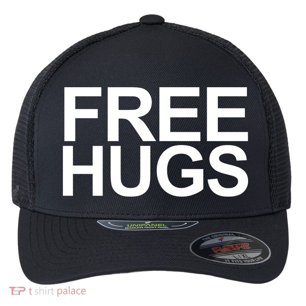Free Hugs Flexfit Unipanel Trucker Cap