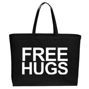 Free Hugs Cotton Canvas Jumbo Tote