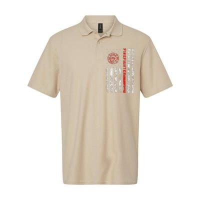 Firefighter Husband Father Fireman Fathers Day Gift For Dad Softstyle Adult Sport Polo