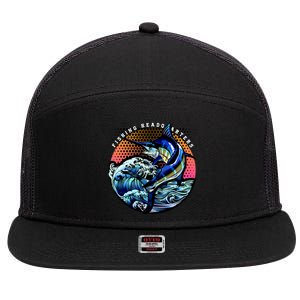 Fishing Headquarters 7 Panel Mesh Trucker Snapback Hat