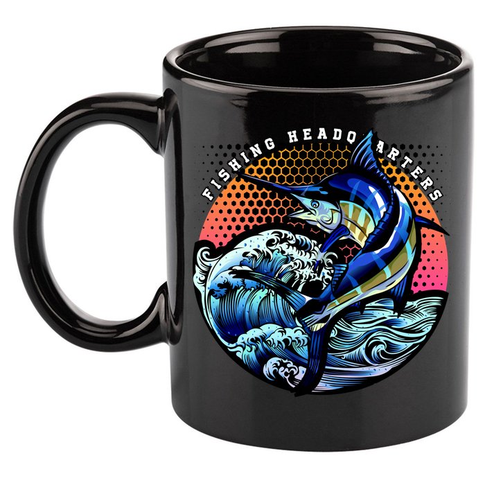 Fishing Headquarters 11oz C Handle Ceramic Mug