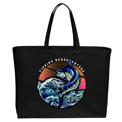 Fishing Headquarters Cotton Canvas Jumbo Tote