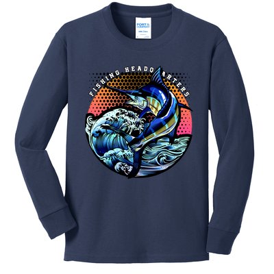 Fishing Headquarters Kids Long Sleeve Shirt