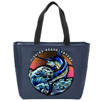 Fishing Headquarters Zip Tote Bag