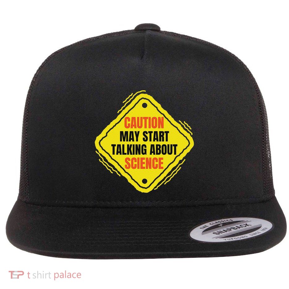 Fun Hilarious Funny Science Lover Humor Flat Bill Trucker Hat