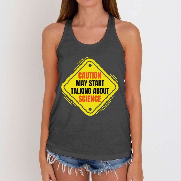 Fun Hilarious Funny Science Lover Humor Women's Knotted Racerback Tank