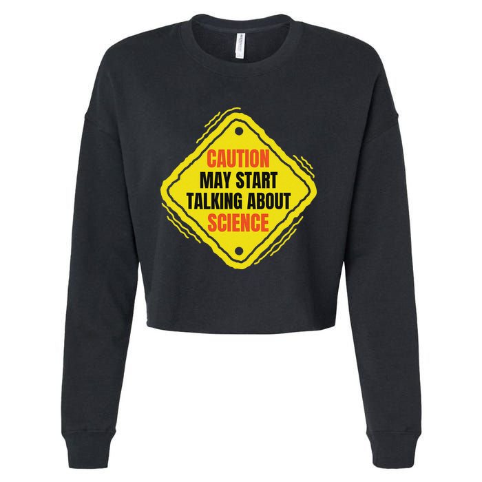 Fun Hilarious Funny Science Lover Humor Cropped Pullover Crew