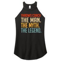 Fun Hilarious Funny Track & Field Throwing Throws Coach Women's Perfect Tri Rocker Tank