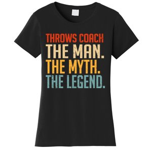 Fun Hilarious Funny Track & Field Throwing Throws Coach Women's T-Shirt