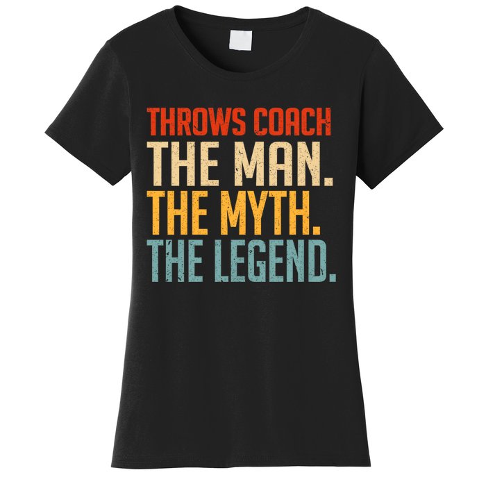 Fun Hilarious Funny Track & Field Throwing Throws Coach Women's T-Shirt