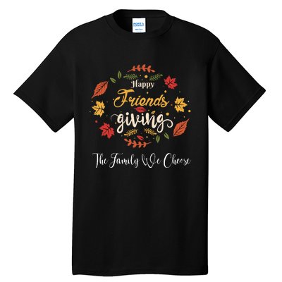 Funny Happy Friendsgiving Turkey Friends Giving Tall T-Shirt