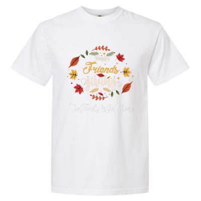 Funny Happy Friendsgiving Turkey Friends Giving Garment-Dyed Heavyweight T-Shirt