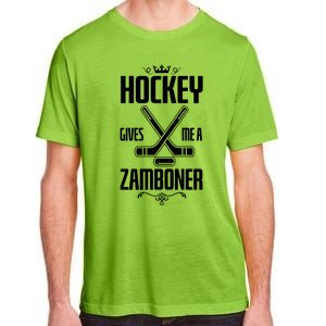 Funny Hockey Fan Hockey Gives Me A Zamboner Gift Adult ChromaSoft Performance T-Shirt