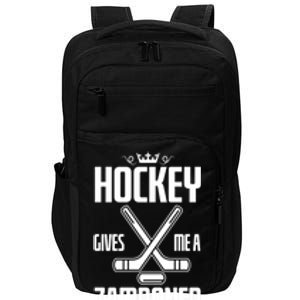 Funny Hockey Fan Hockey Gives Me A Zamboner Gift Impact Tech Backpack