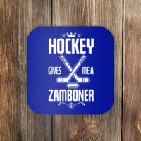 Funny Hockey Fan Hockey Gives Me A Zamboner Gift Coaster