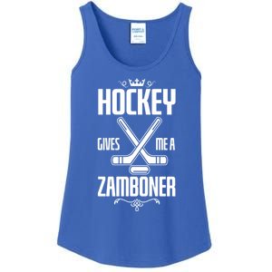 Funny Hockey Fan Hockey Gives Me A Zamboner Gift Ladies Essential Tank