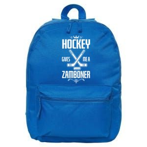 Funny Hockey Fan Hockey Gives Me A Zamboner Gift 16 in Basic Backpack