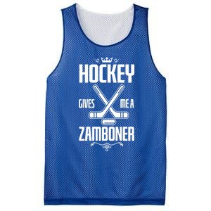 Funny Hockey Fan Hockey Gives Me A Zamboner Gift Mesh Reversible Basketball Jersey Tank