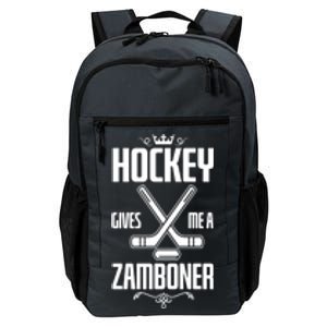 Funny Hockey Fan Hockey Gives Me A Zamboner Gift Daily Commute Backpack