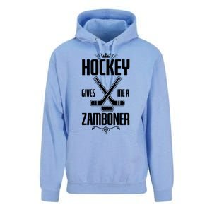 Funny Hockey Fan Hockey Gives Me A Zamboner Gift Unisex Surf Hoodie