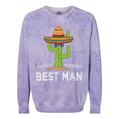 Fun Hilarious Funny Wedding Best Man Colorblast Crewneck Sweatshirt