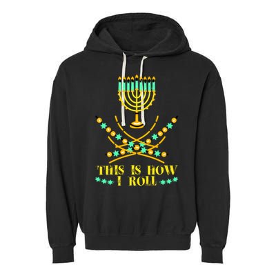 Funny Hanukkah Garment-Dyed Fleece Hoodie