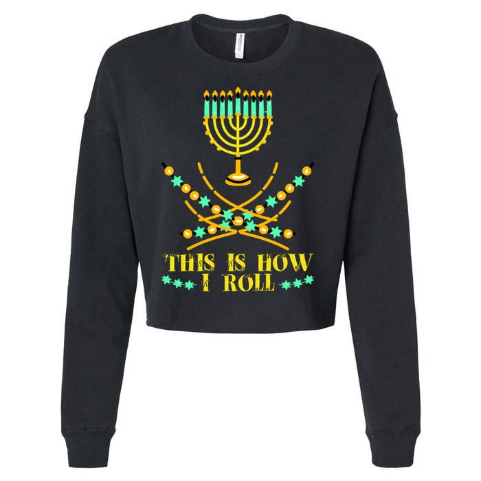 Funny Hanukkah Cropped Pullover Crew