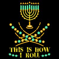 Funny Hanukkah Cropped Pullover Crew