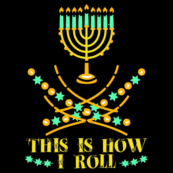 Funny Hanukkah Cropped Pullover Crew