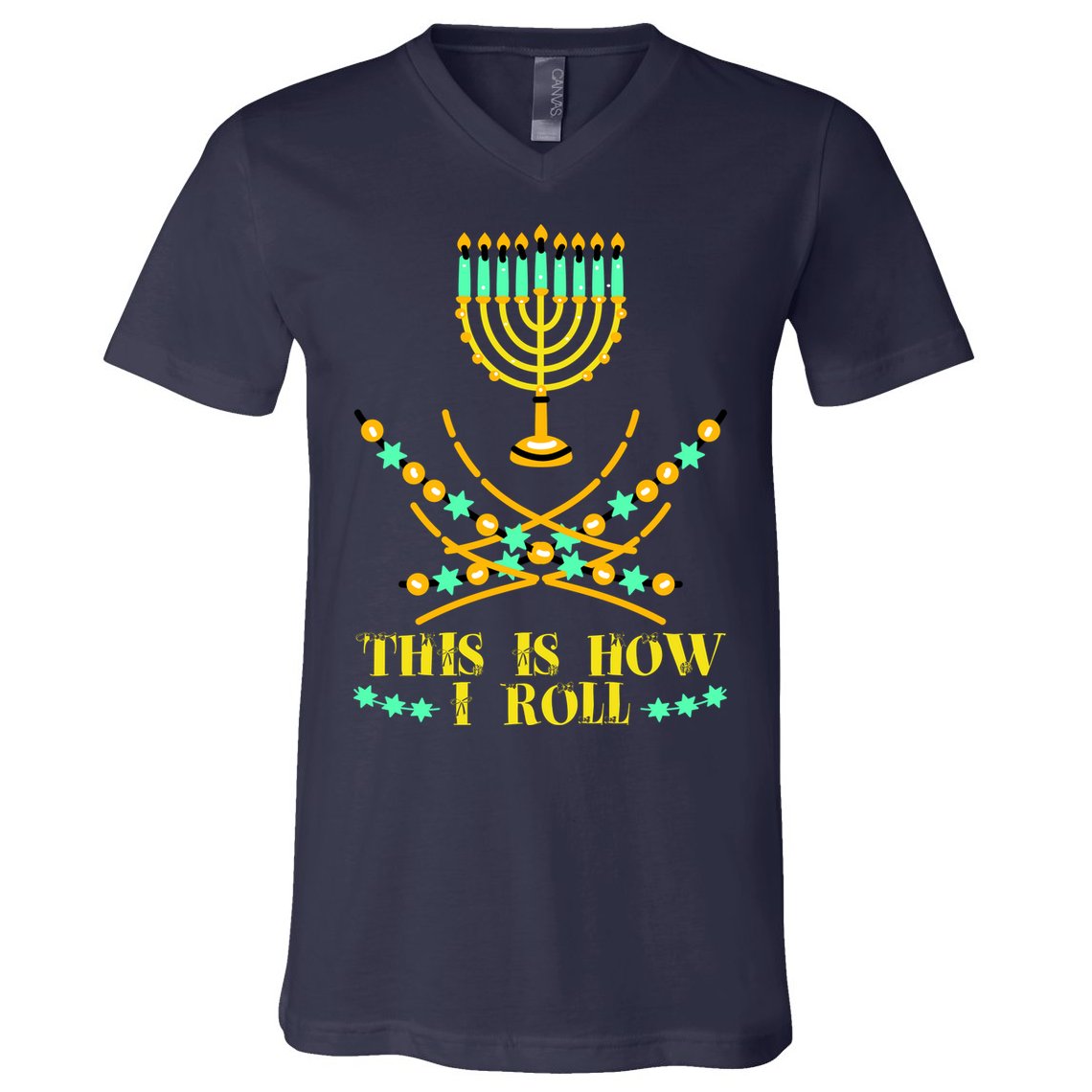 Funny Hanukkah V-Neck T-Shirt