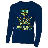 Funny Hanukkah Cooling Performance Long Sleeve Crew