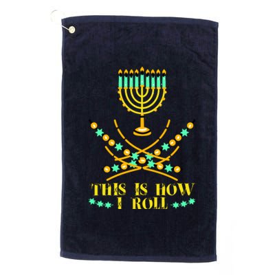 Funny Hanukkah Platinum Collection Golf Towel