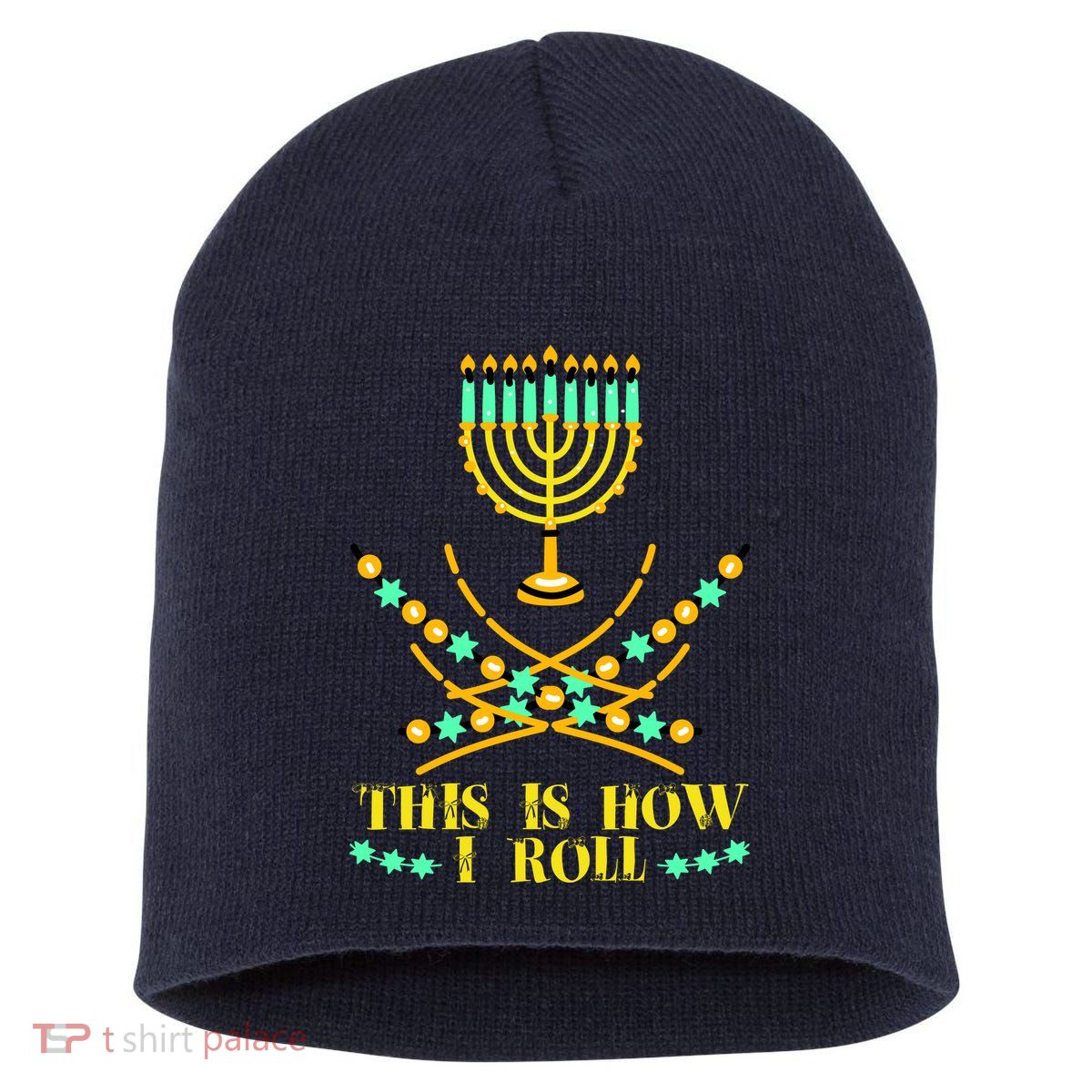 Funny Hanukkah Short Acrylic Beanie