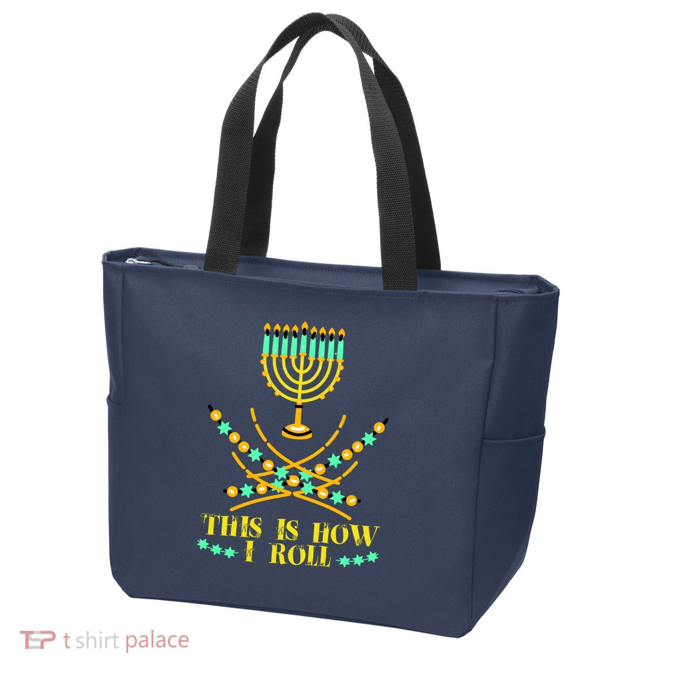 Funny Hanukkah Zip Tote Bag