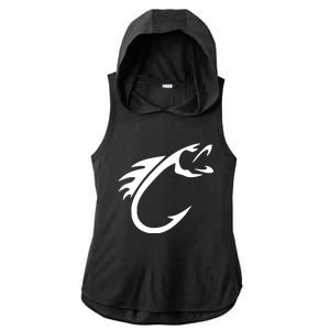 Fish Hook Ladies PosiCharge Tri-Blend Wicking Draft Hoodie Tank