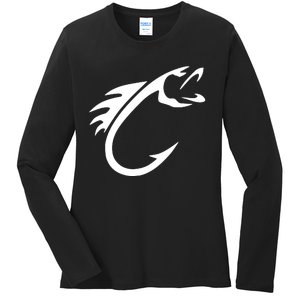 Fish Hook Ladies Long Sleeve Shirt