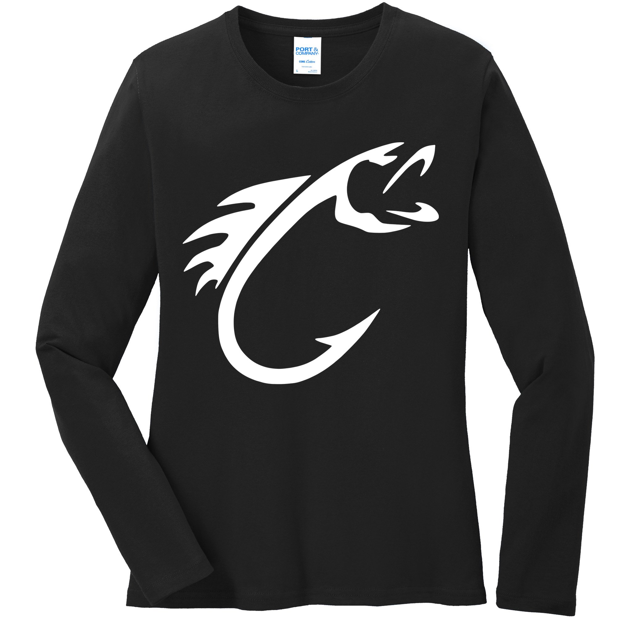 Fish Hook Ladies Long Sleeve Shirt