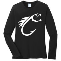 Fish Hook Ladies Long Sleeve Shirt