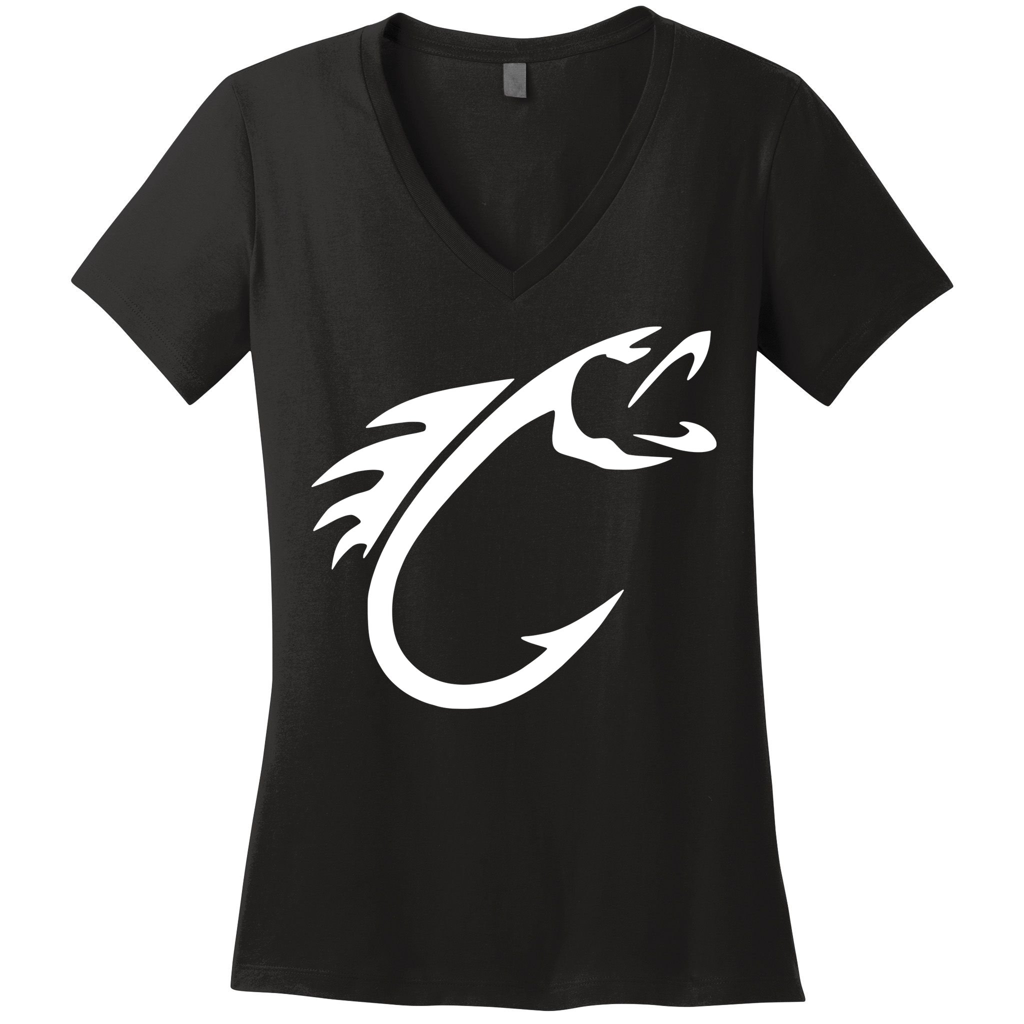 Fish Hook Women's V-Neck T-Shirt