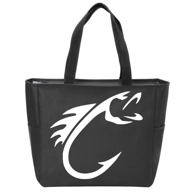 Fish Hook Zip Tote Bag