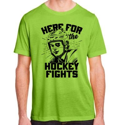 Funny Here For The Hockey Fights Adult ChromaSoft Performance T-Shirt