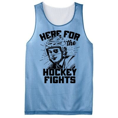 Funny Here For The Hockey Fights Mesh Reversible Basketball Jersey Tank