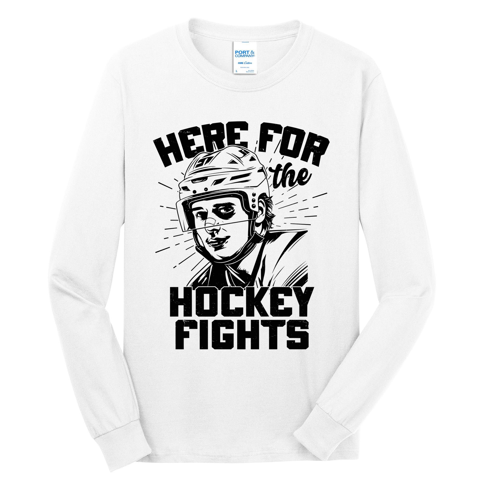 Funny Here For The Hockey Fights Tall Long Sleeve T-Shirt