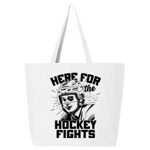 Funny Here For The Hockey Fights 25L Jumbo Tote