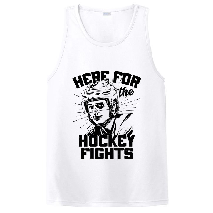 Funny Here For The Hockey Fights PosiCharge Competitor Tank