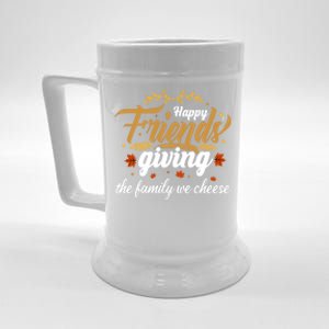 Funny Happy Friendsgiving Turkey Friends Giving Gift Beer Stein