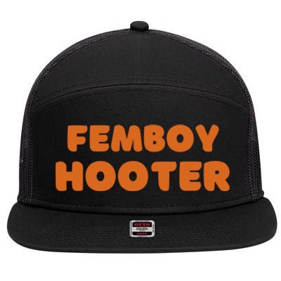 Femboy Hoofer 7 Panel Mesh Trucker Snapback Hat