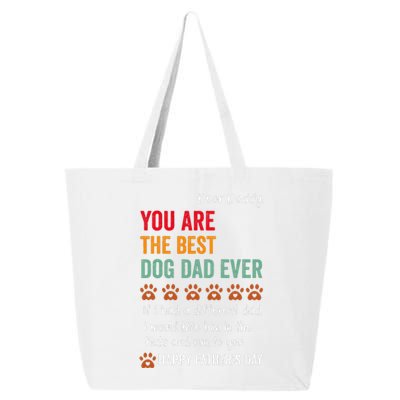 Funny Happy Fathers Day From Dog Treats To Dad Quote 25L Jumbo Tote