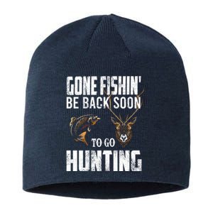 Fishing & Hunting Funny Fish Deer Hunter Gag Gift Sustainable Beanie