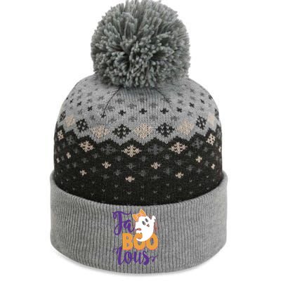 Funny Halloween Fa Boo Lous Ghost The Baniff Cuffed Pom Beanie